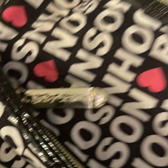 Betsey johnson bbw logo & hearts hobo crossbody bag /purse - Picture 7 of 8